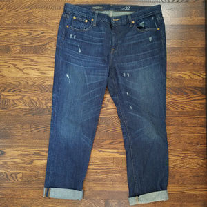 J. Crew Women's Boyfriend Jeans - Dark Blue